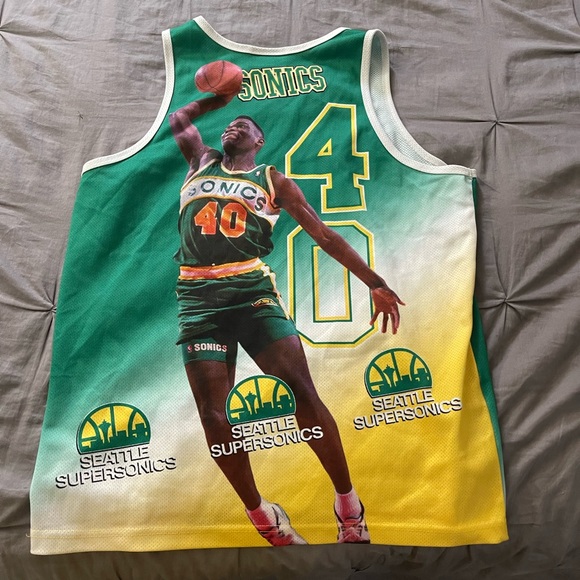 Seattle SuperSonics Shawn Kemp Tank Top Medium - Picture 1 of 2